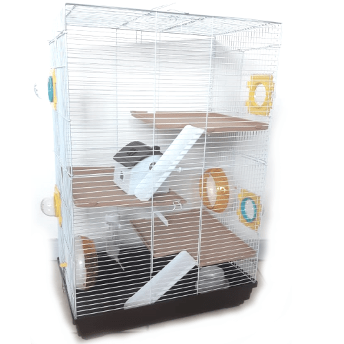 Hamster Cage 3 Tier w/house 460x300x700mm - Rebel Pets